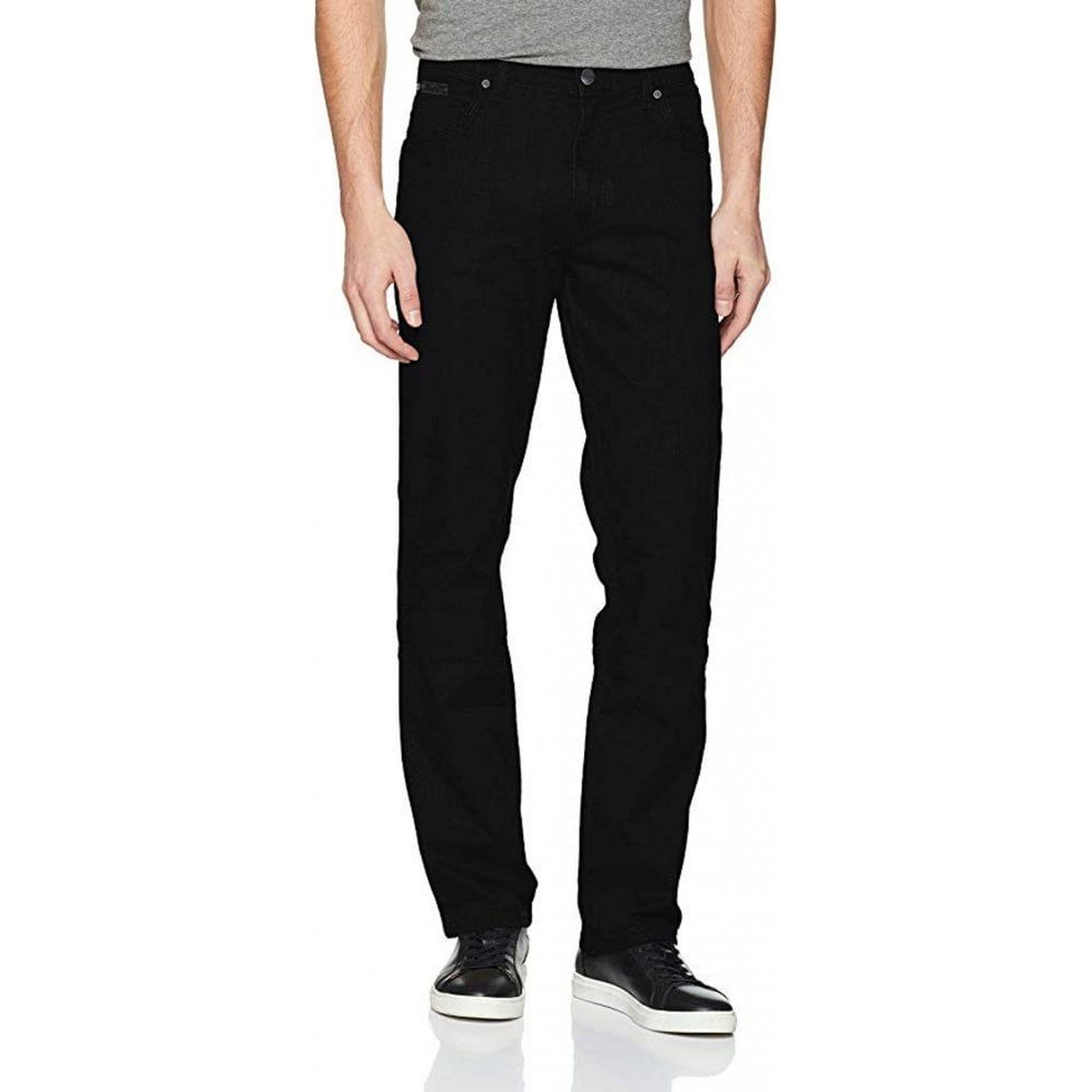Wrangler Texas Stretch Regular Fit Brushed Cotton Jeans Black