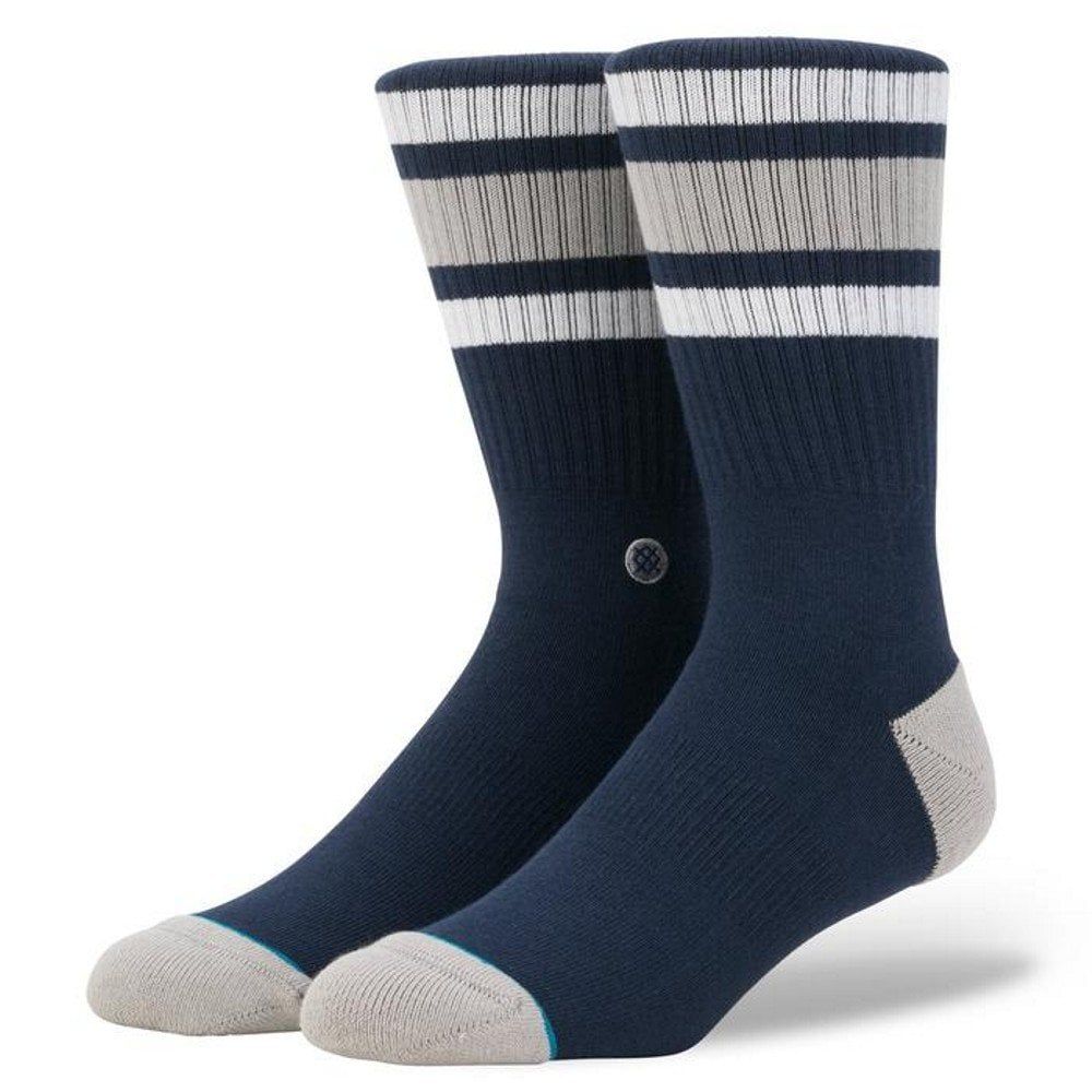 Stance Mens New Classic Crew Comfort Boyd 4 Cotton Socks Navy