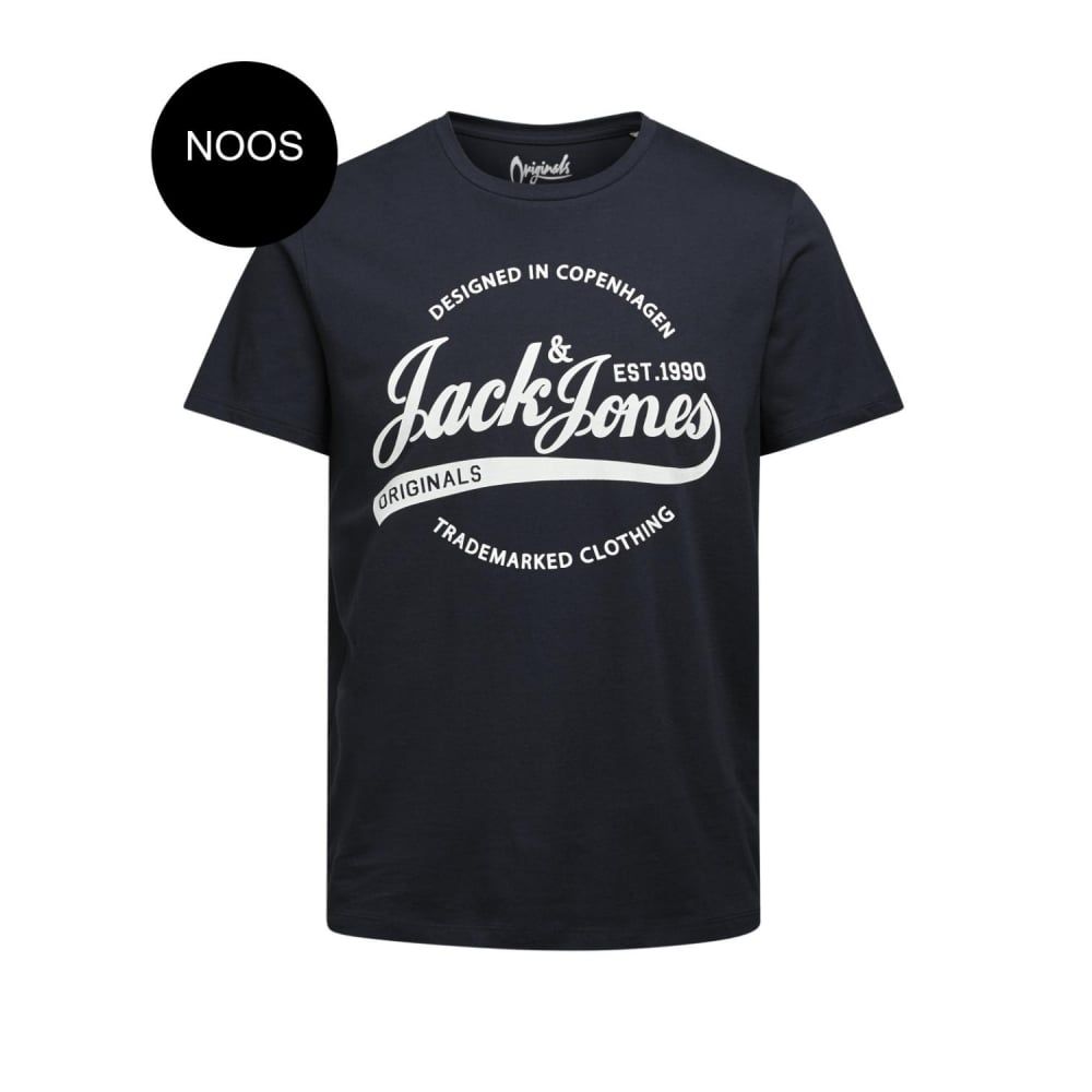 Jack & Jones Mens New Raffa Original T-Shirt Total Eclipse