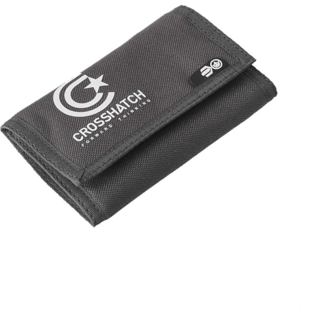 New Mens Crosshatch Three Fold Zip Nylon Vaults Wallets Periscope
