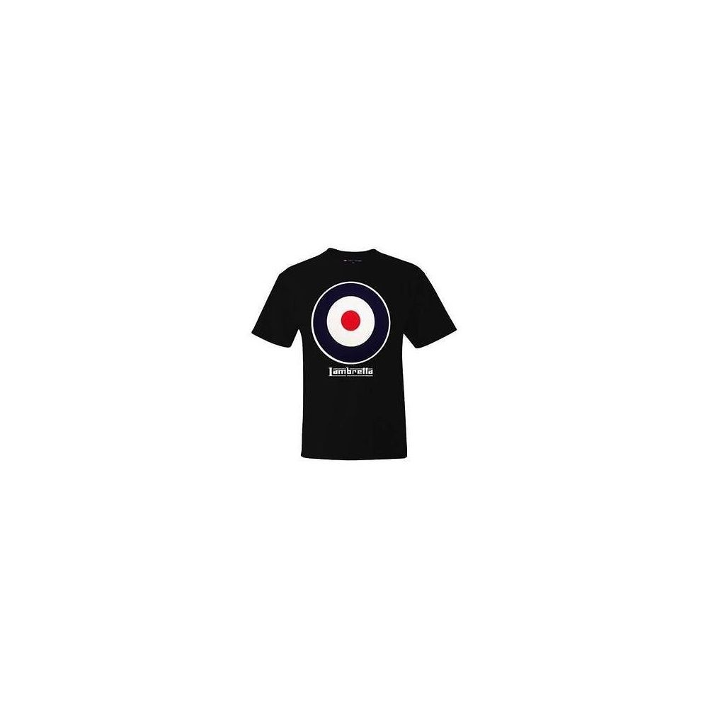 Vintage Retro Casual Target T-Shirt Black