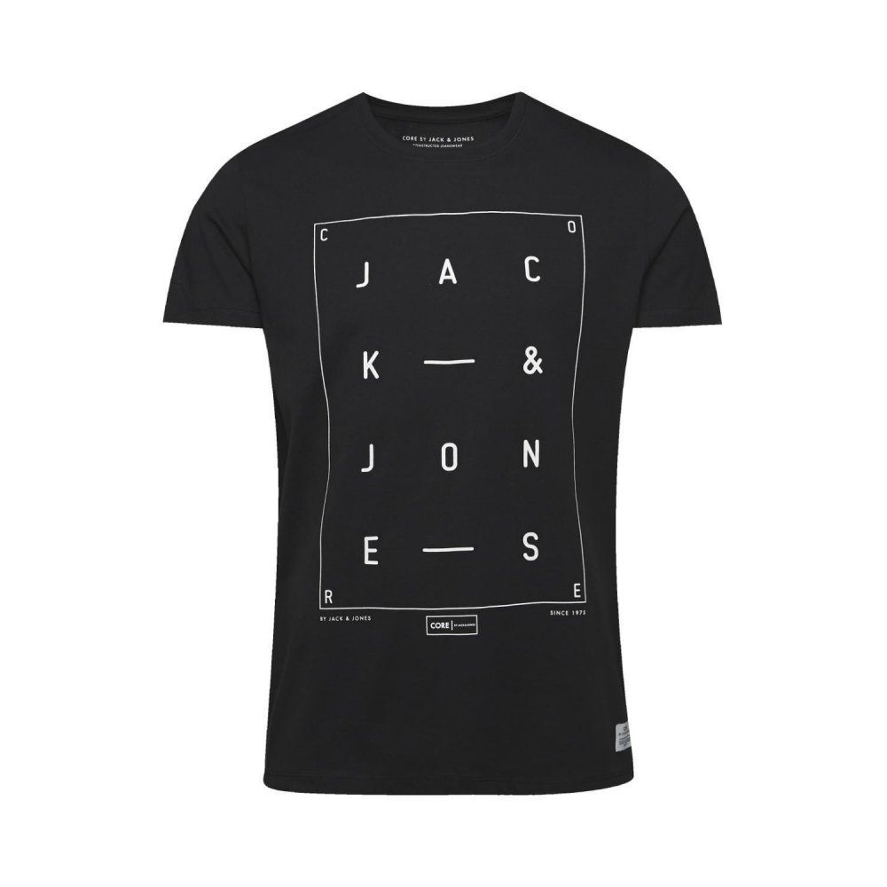 Designer Crew Neck Fame T-Shirt Black