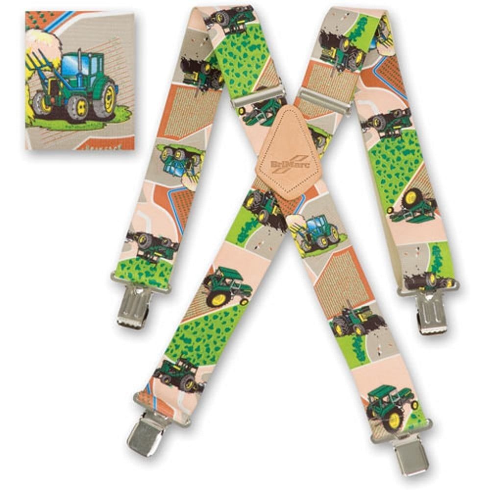 Brimarc Mens Heavy Duty Tractor Mixed Fields Braces Trouser Belt Suspender 2" 50mm Wide 