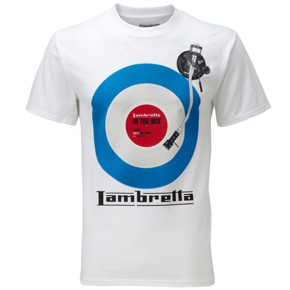 Vintage Retro Mens In The Mix Target T-Shirt White