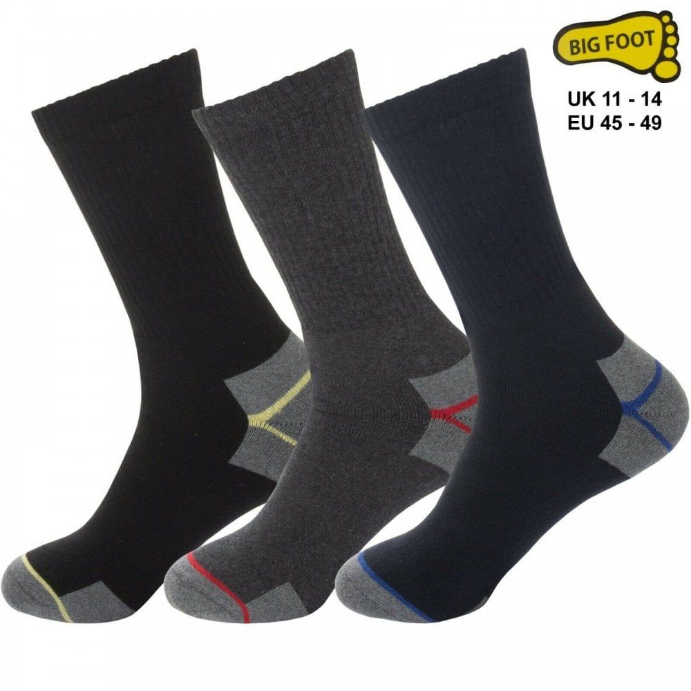 Mens Thick Work Heavy Duty Socks Builders Boots Workwear Big & Tall Sock UK 11-14