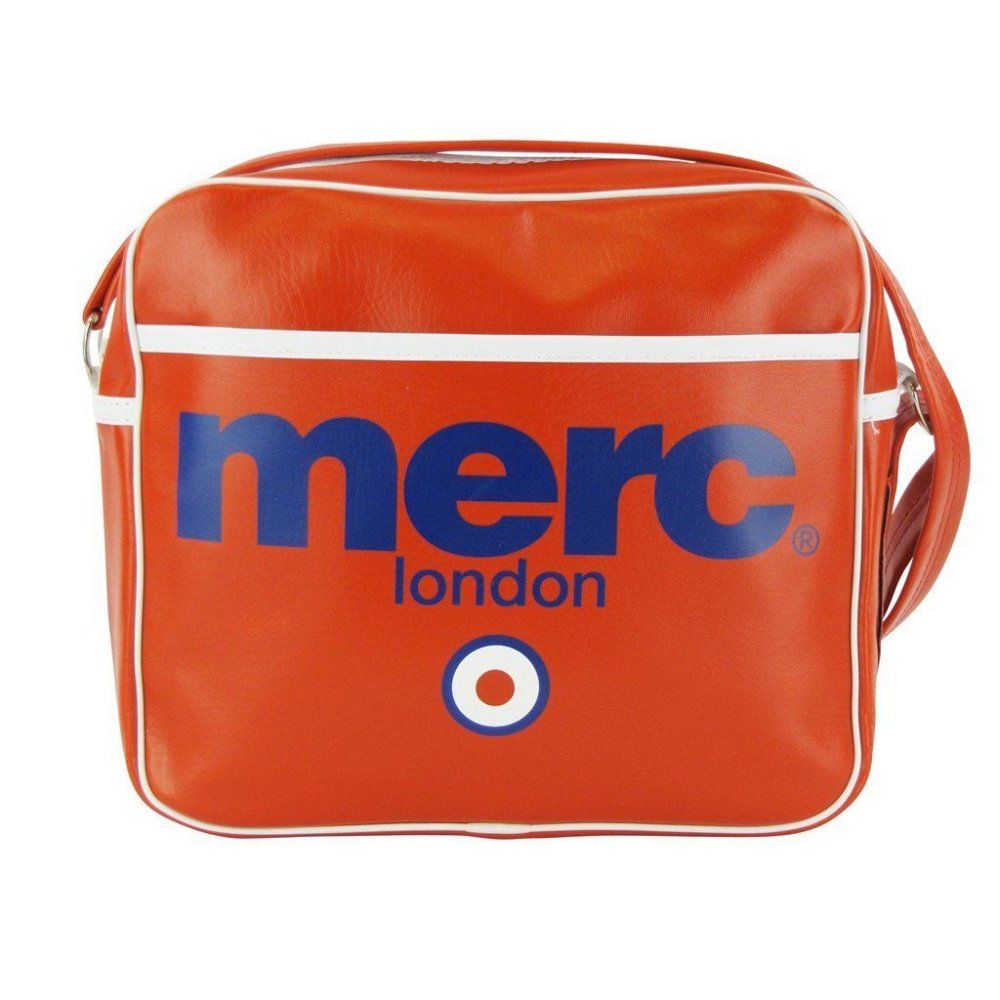 Merc London Air Line Messenger Bag Red