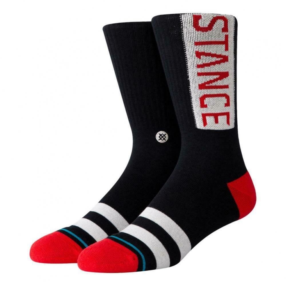 Stance Mens New Classic Crew Comfort Uncommon Solids OG Socks Red