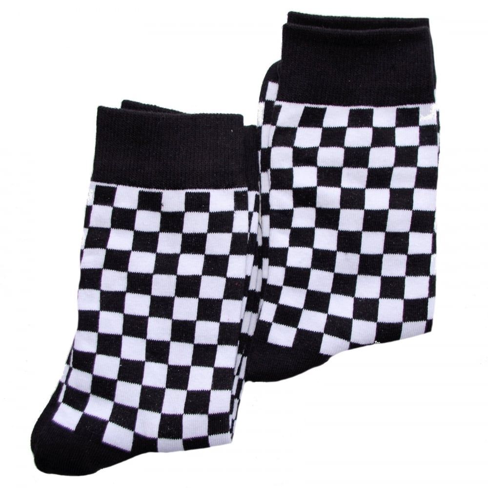 Warrior Retro 2 Tone Check Vintage Socksteady Socks pack of 2 pairs Mod 