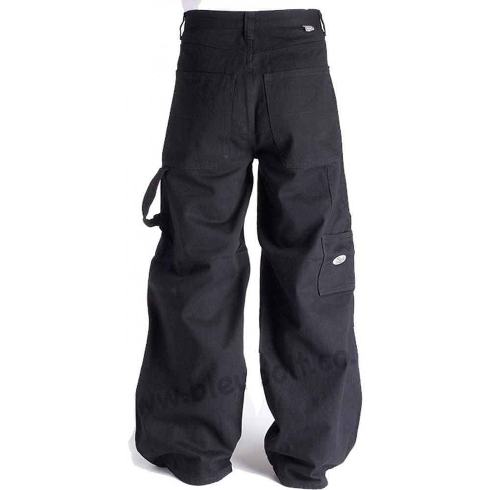 Bleu Bolt London 2275 24" Carpenter Jeans Black / Black Stitching