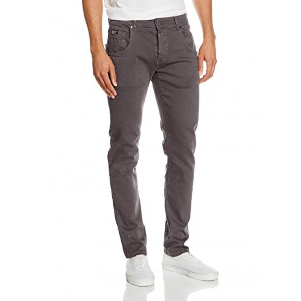 Firetrap Mens Parlin Designer Slim Fit Tapered Summer Chinos Pants Pewter