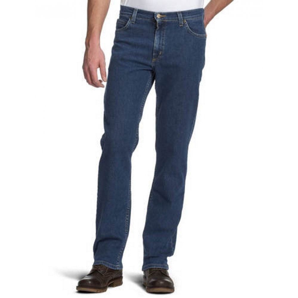 Lee Brooklyn Mens New Regular Comfort Fit Jeans Dark Stonewash