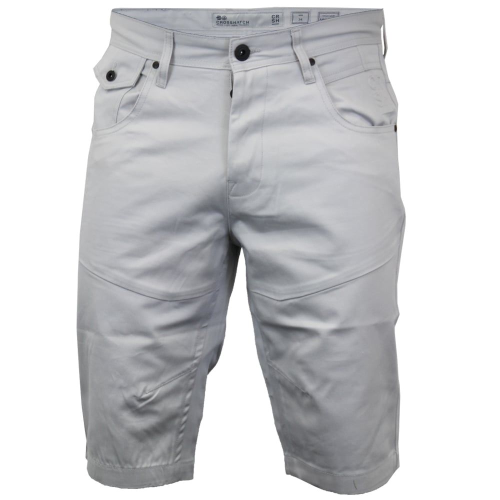 Crosshatch Men Amalaga Designer Cargo Chino Shorts Microchip