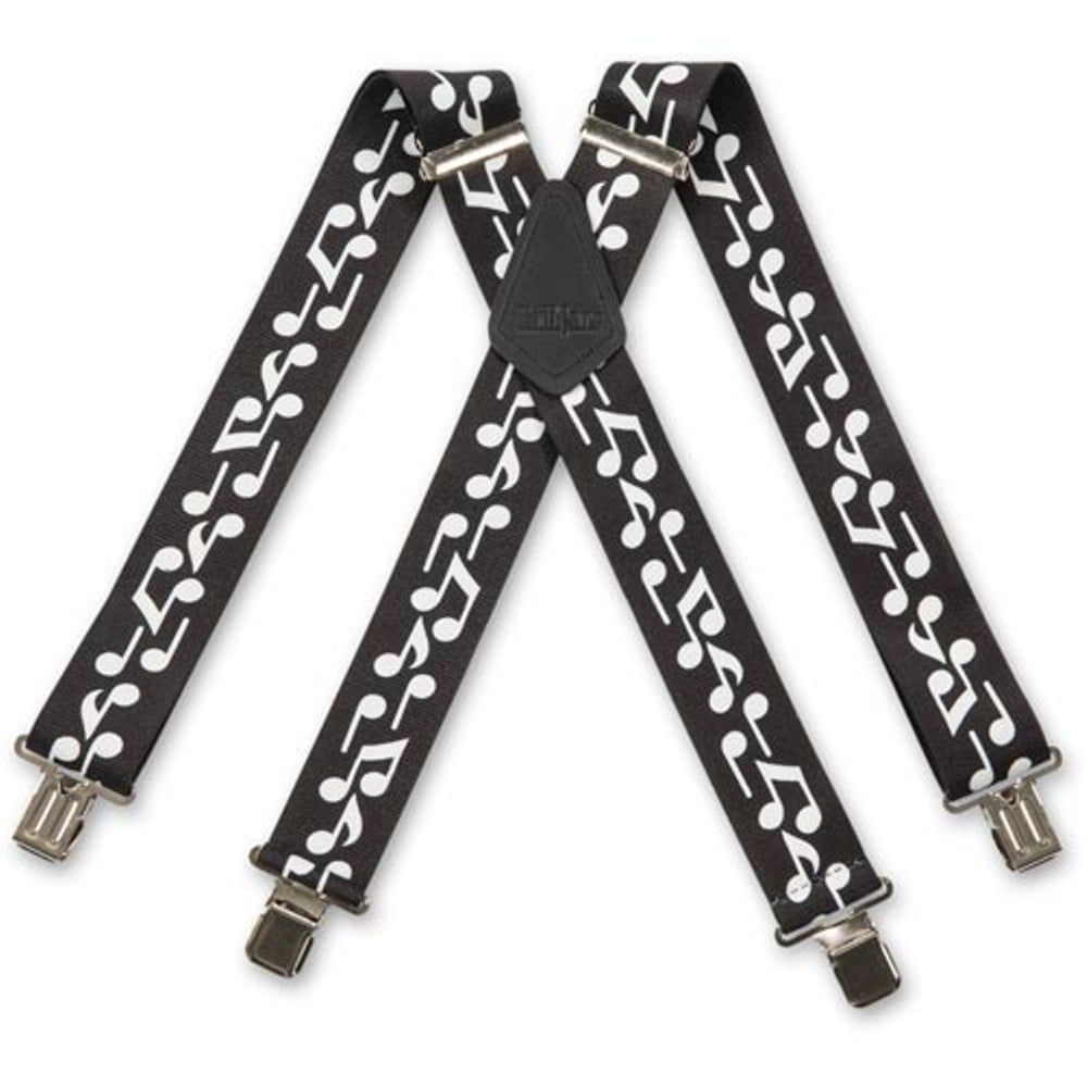 Brimarc Mens Heavy Duty Bold Notes Braces Trouser Belt Suspender 2" 50mm Wide 