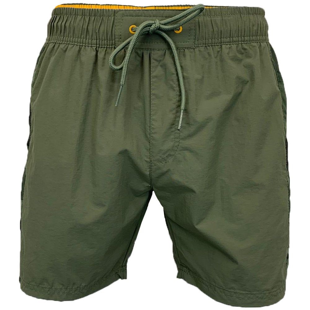 Crosshatch Mens Designer Army Mansons Swimming Trunks Shorts Olive