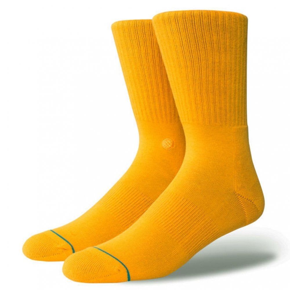 Stance Mens New Classic Crew Comfort Icon Anthem Socks Gold