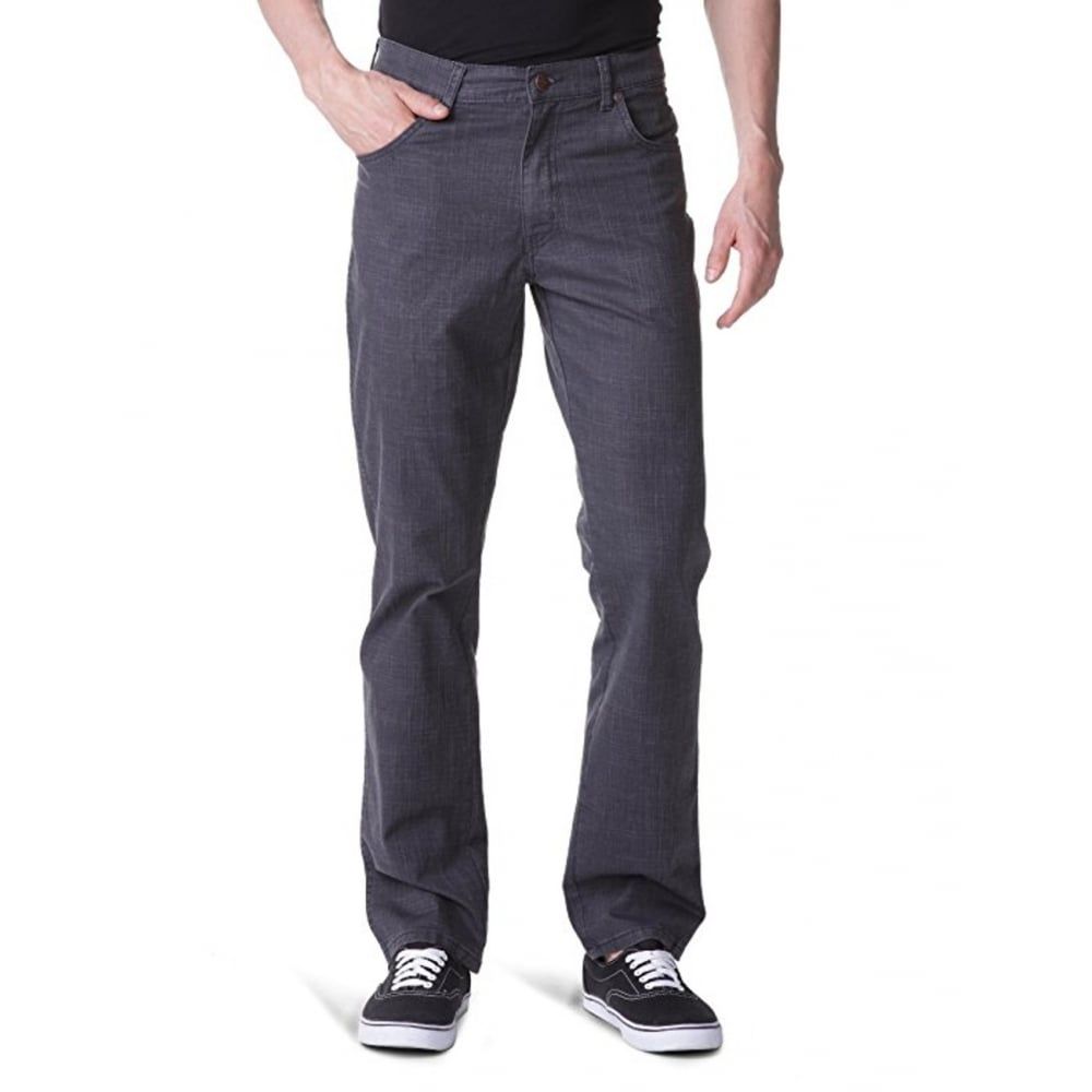 Wrangler Texas Mens New Regular Fit Stretch Hash Jeans Black