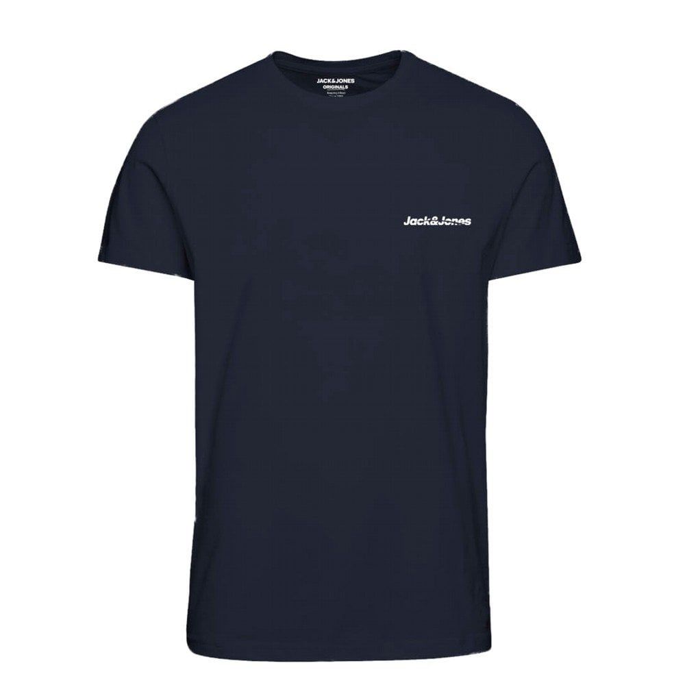Mens Jack & Jones New Traffic Designer Classic T Shirt Navy Blazer