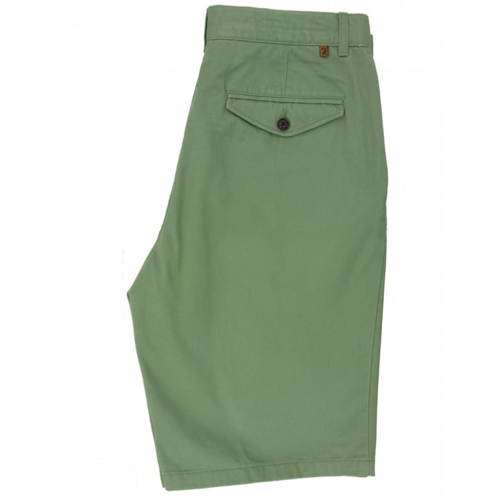 Farah Mens New Crane Soft Twill Chino Shorts Sage
