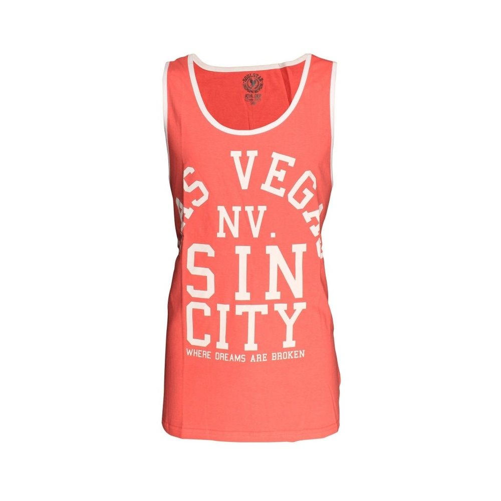 Soul Star Las Vegas Sin City Casual Vest Coral