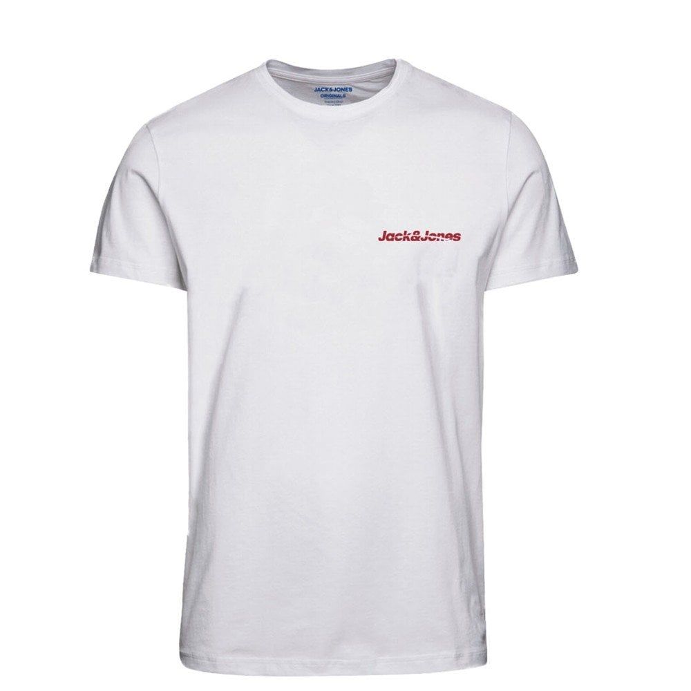 Mens Jack & Jones New Traffic Designer Classic T Shirt White