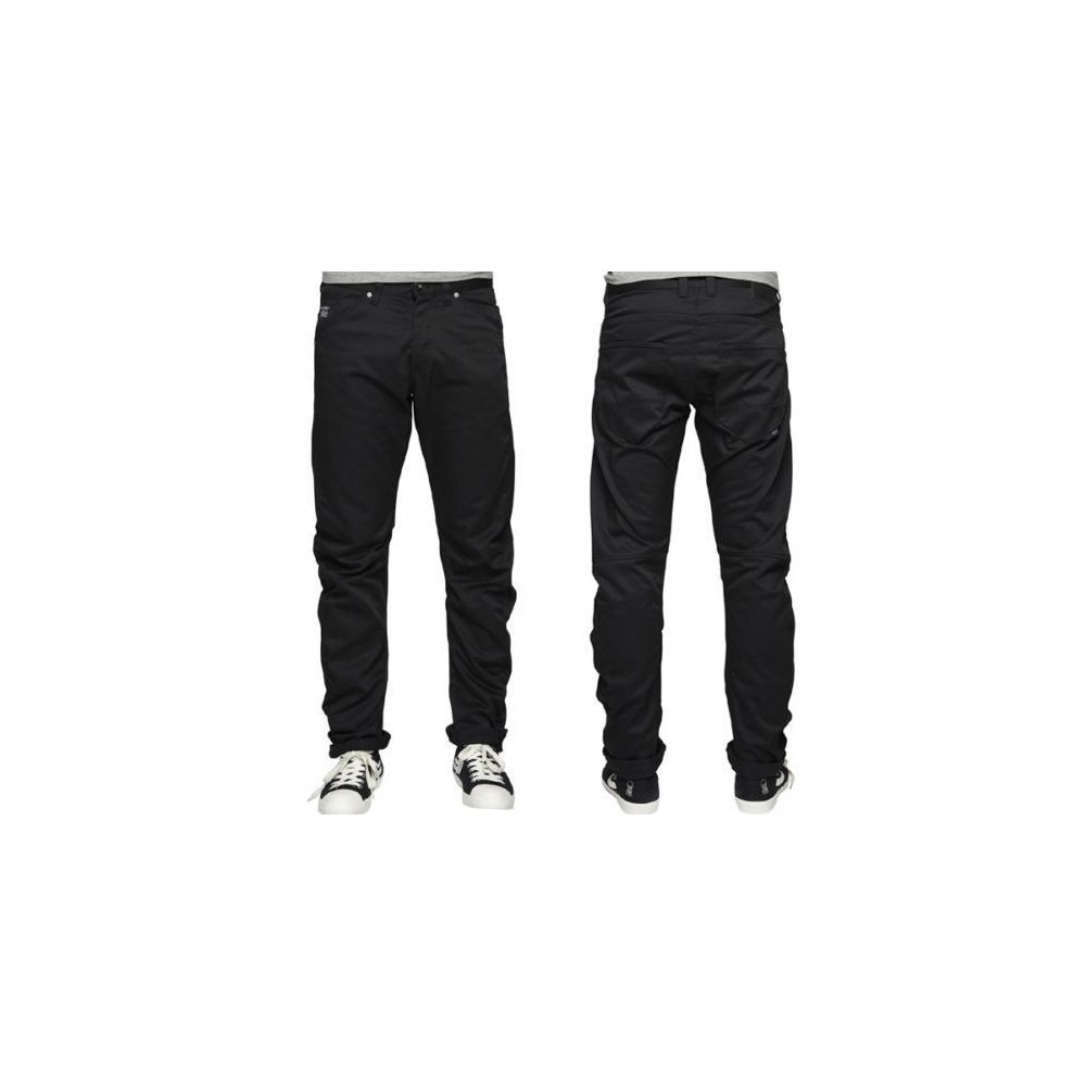 Jack & Jones 36" Leg Designer Isac Colins Twisted Chino's Black