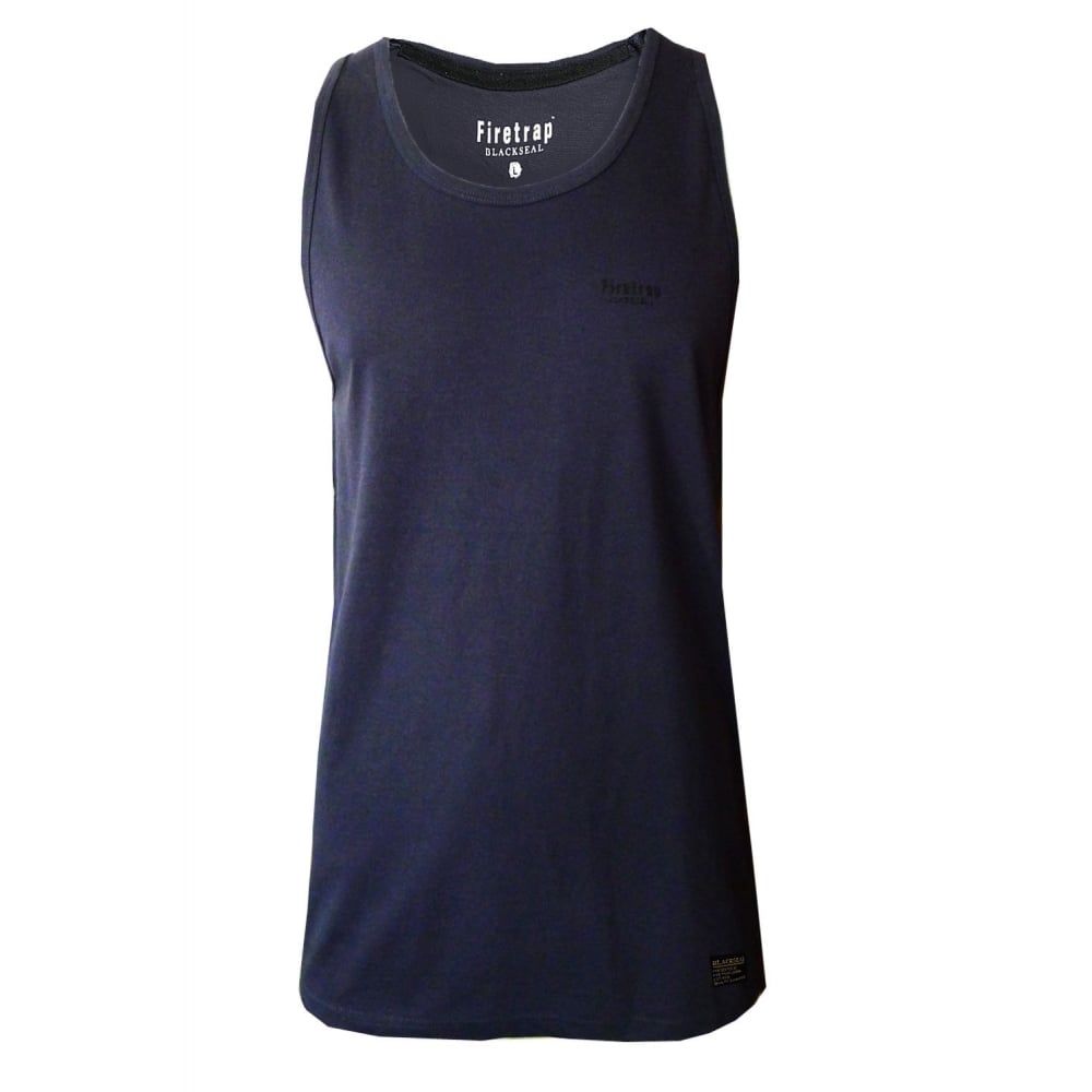 Firetrap Mens Casco Designer Casual Plain Vest Navy