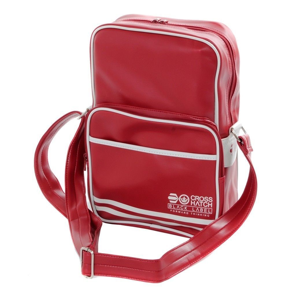 Walbrook PU Crossbody Messenger Travel Bag Red