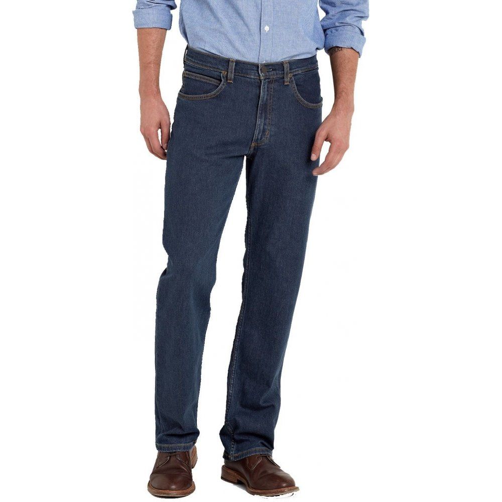 Brooklyn 36" Leg Regular Comfort Fit Jeans Dark Stonewash