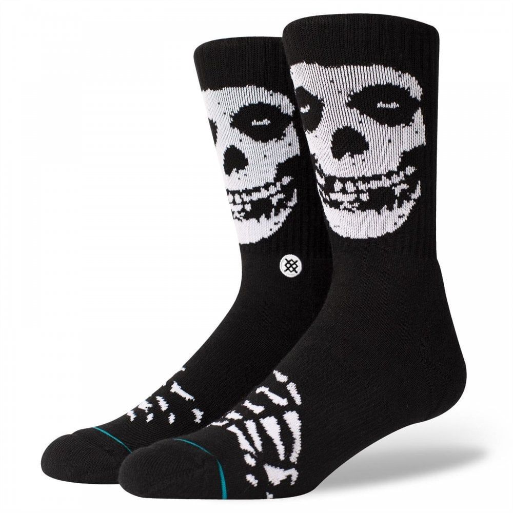 Stance Mens New Classic Crew Anthem Misfits Comfort Black Socks