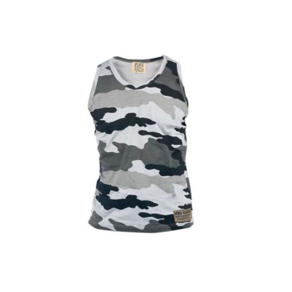 Corps Camouflage Military Muscle Vest Storm Grey