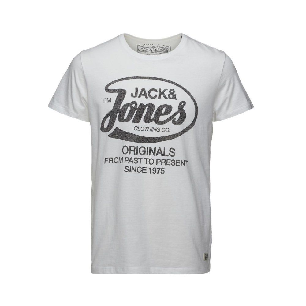 Jack & Jones Mens New Raffa Classic T Shirt White