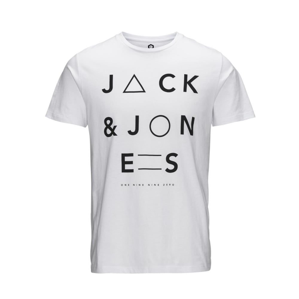 Jack & Jones Home Designer Crew Neck T-Shirt White