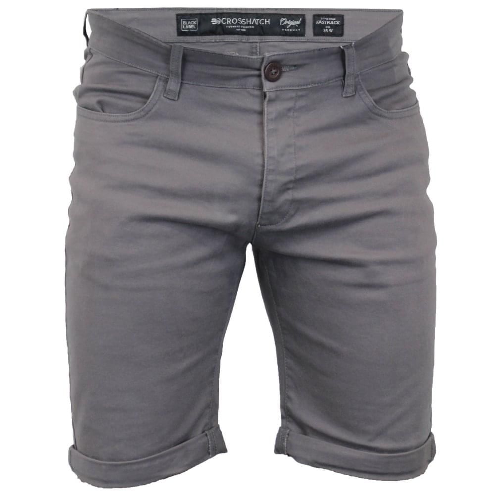 Crosshatch Men Fastrack Designer Cargo Chino Shorts Eiffel Tower