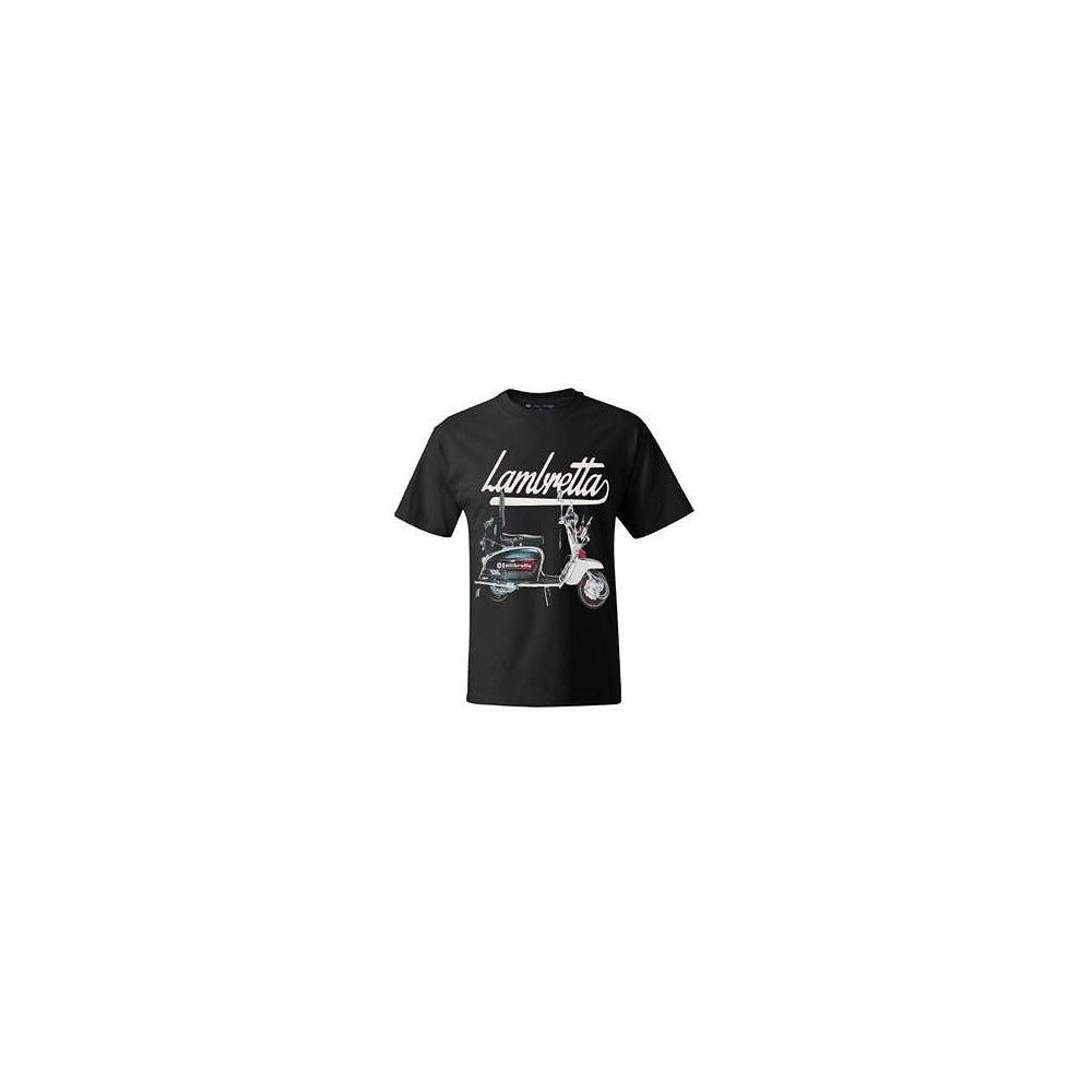 Casual Vintage Retro Mens Scooter T-Shirt Black
