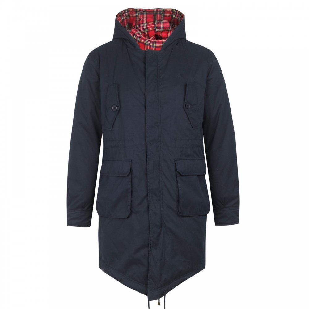 Merc London Vintage Tobias Fish Tail Parkas Navy