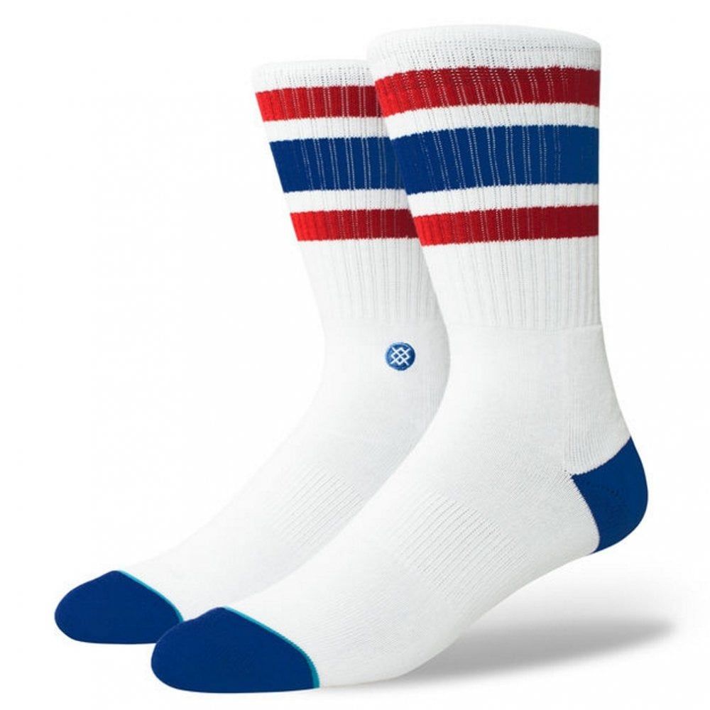 Stance Mens New Classic Crew Comfort Boyd 4 Cotton Socks Blue