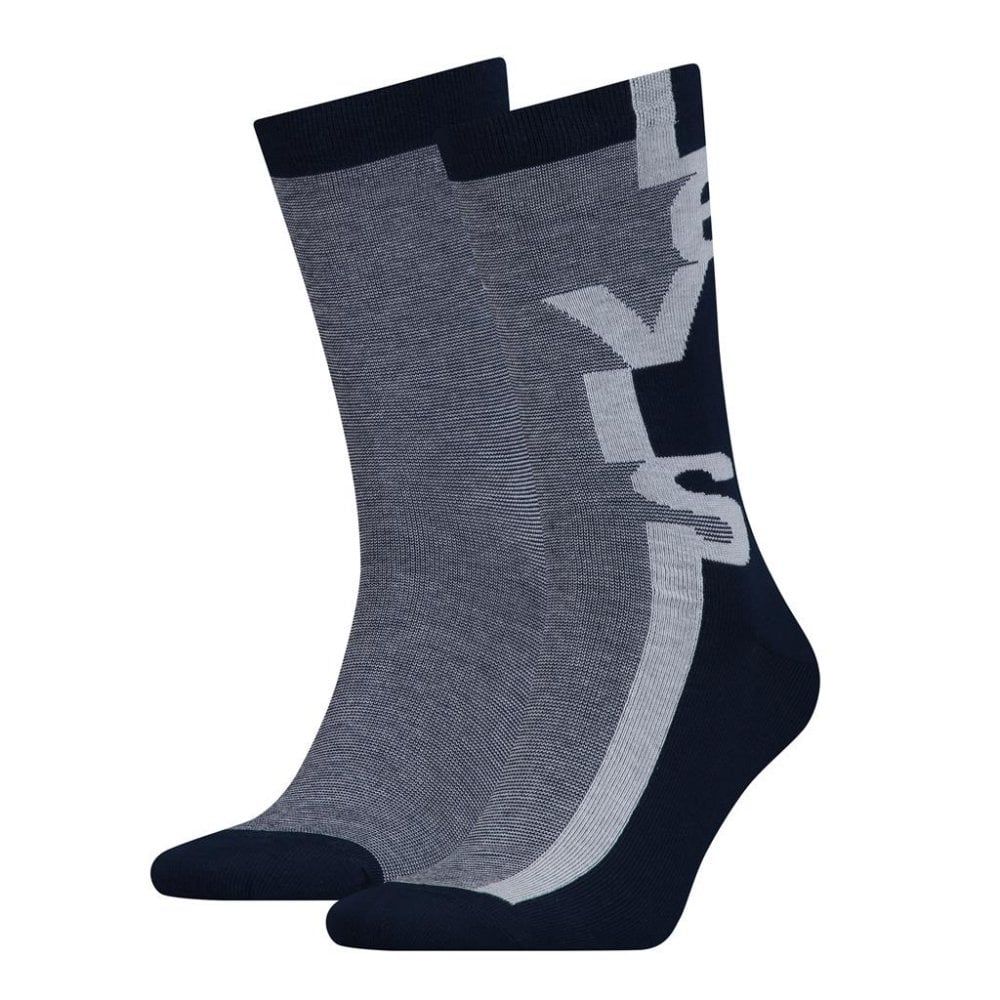Mens Levis 2 Pack New Branded 168SF Branded Socks Black