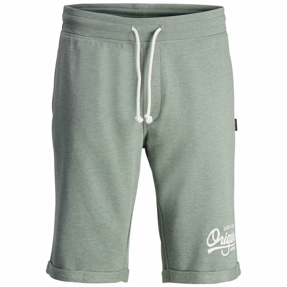 Jack & Jones Mens Holting Jogger Sweat Shorts Lily Pad