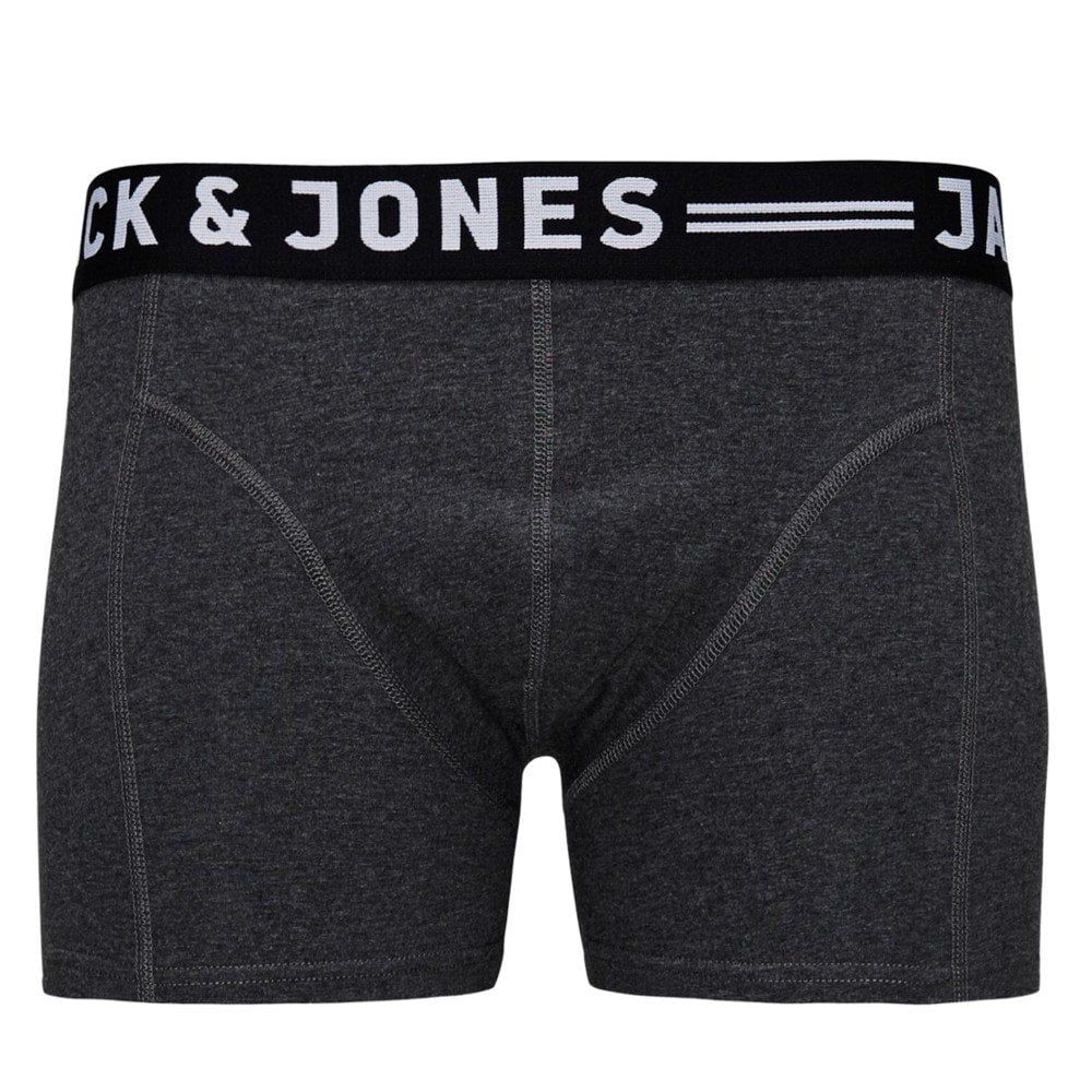 Jack & Jones Mens Casual Designer Sense Boxer Trunks Shorts Charcoal