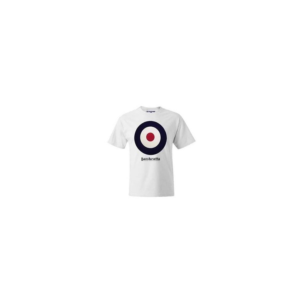 Vintage Retro Casual Target T-Shirt White