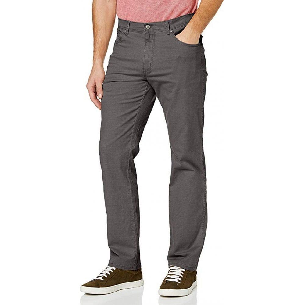 Wrangler Texas Mens Regular Fit Stretch Jeans Shale Grey
