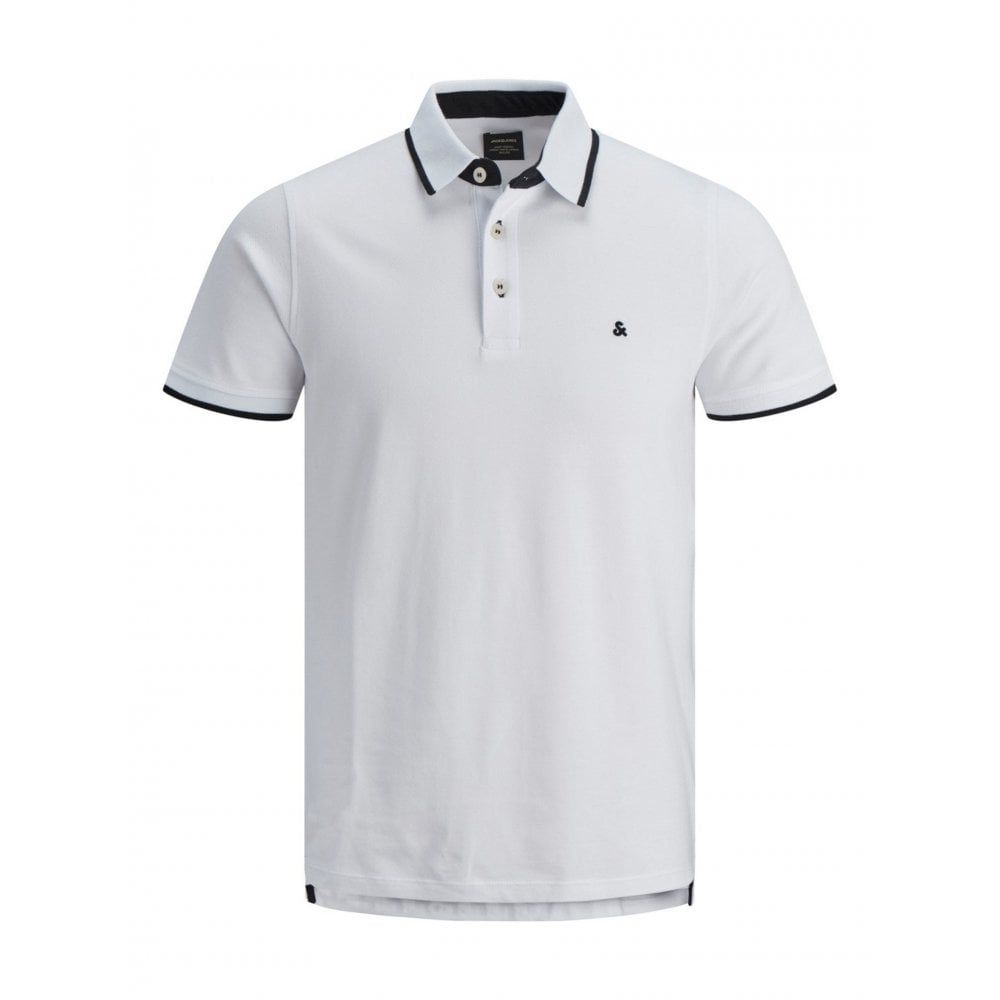 Jack & Jones Casual Paulos Regular Fit Polo Shirts White