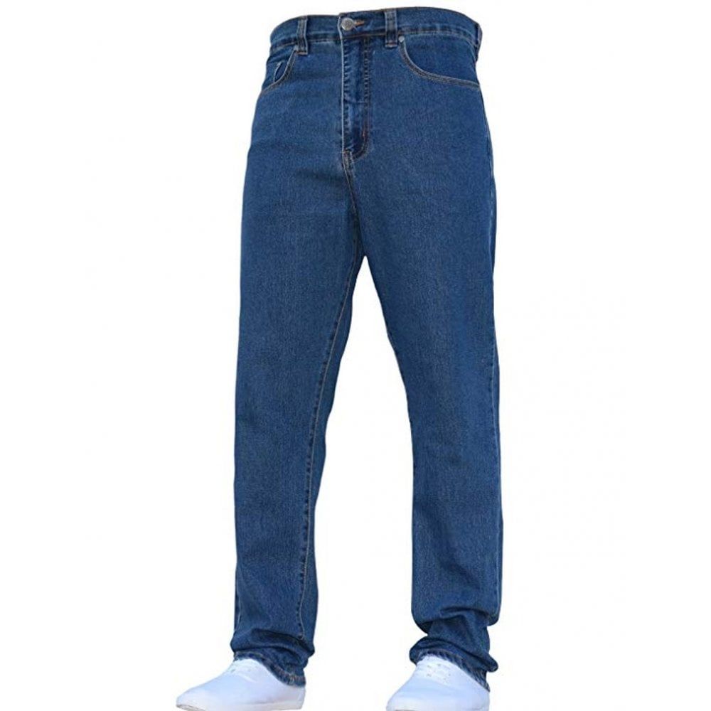Mens Forge Jeans Heavy Duty Workwear Basic Straight Regular Fit StoneWash Jeans