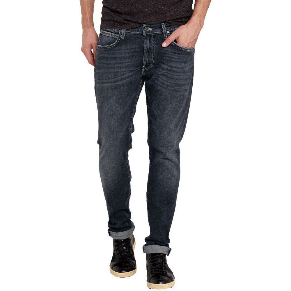Luke Slim Tapered Jeans Dark Used Look
