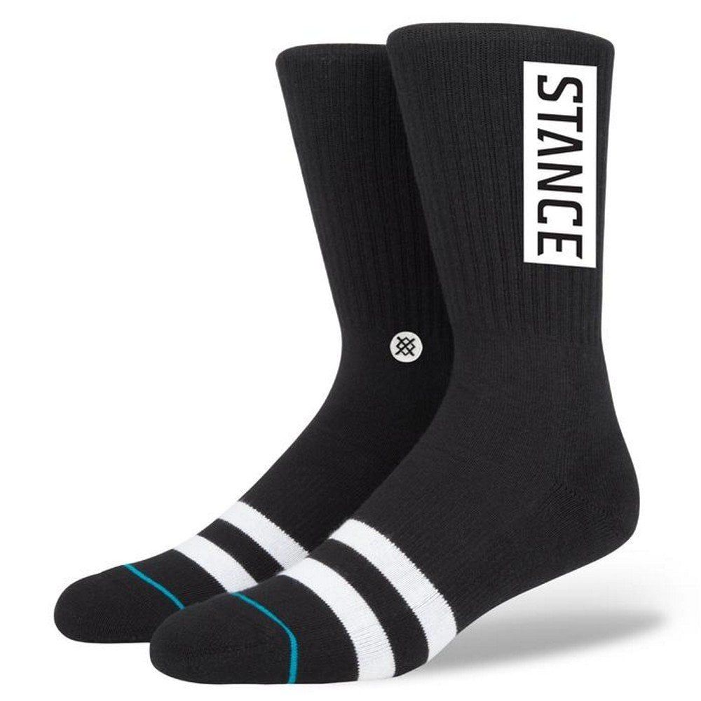 Stance Mens New Classic Crew Comfort Uncommon Solids OG Socks Black