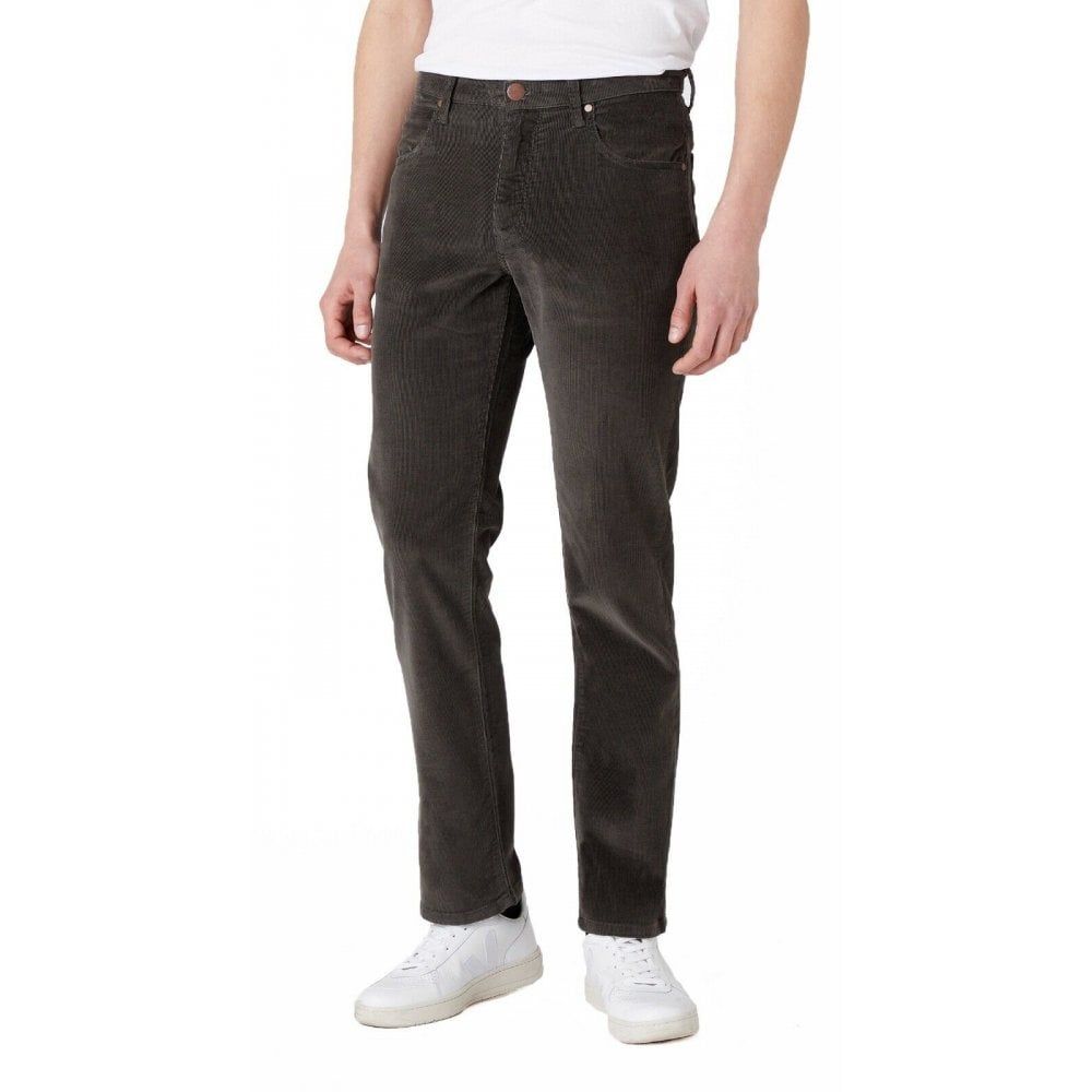 Wrangler Arizona Stretch Regular Fit Straight Leg Authentic Cords Moss Green
