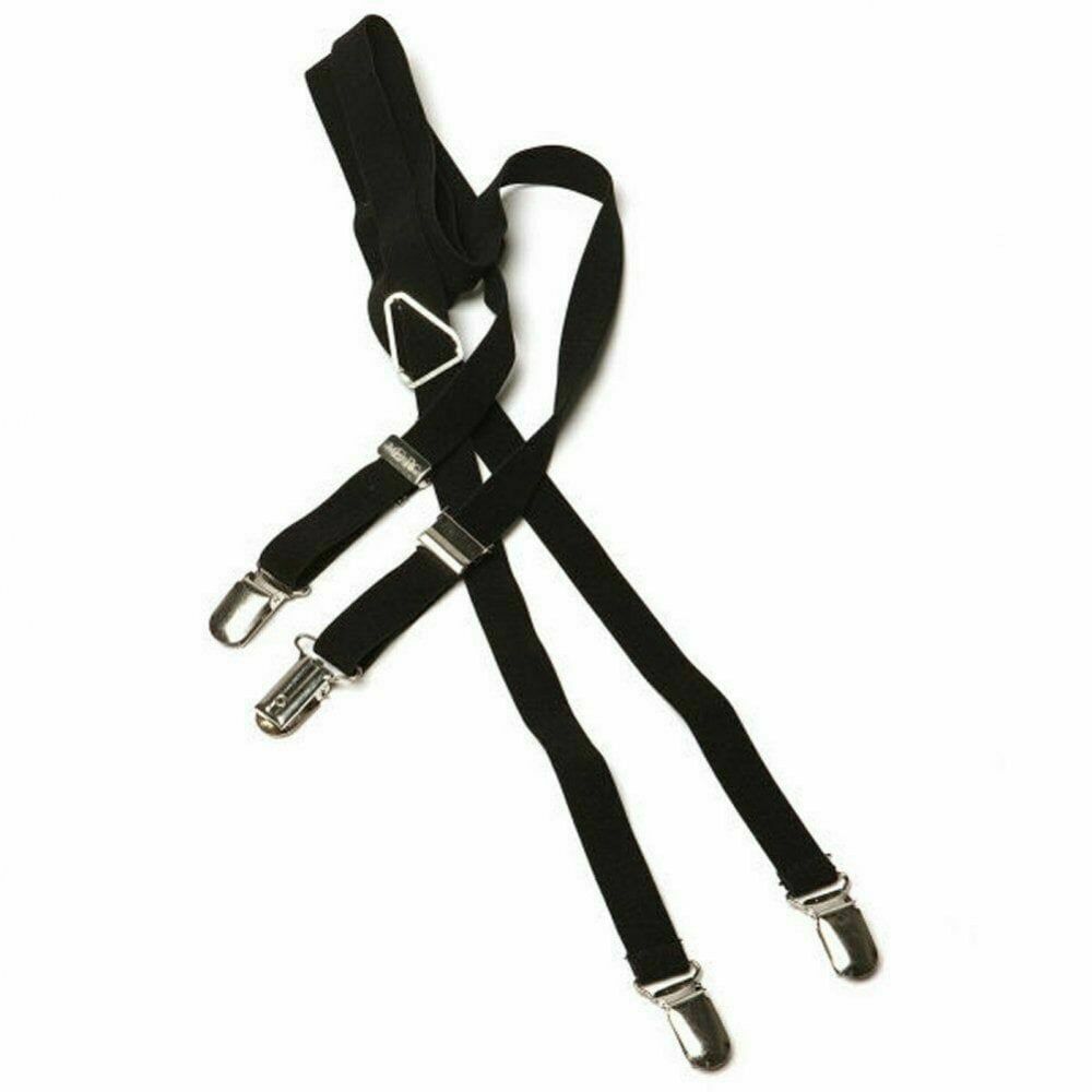 Merc London Black 1/2 14mm Thin Mens Punk Mod Braces
