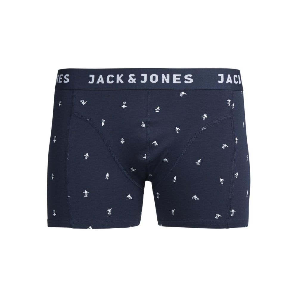 Jack & Jones Mens Casual Designer Skate Boxer Trunks Navy Blazer