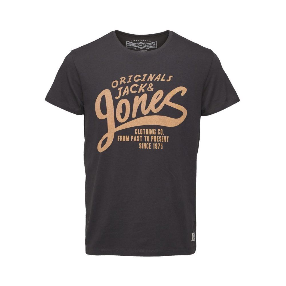 Jack & Jones Casual Designer  Raffa Classic T Shirt Raven 