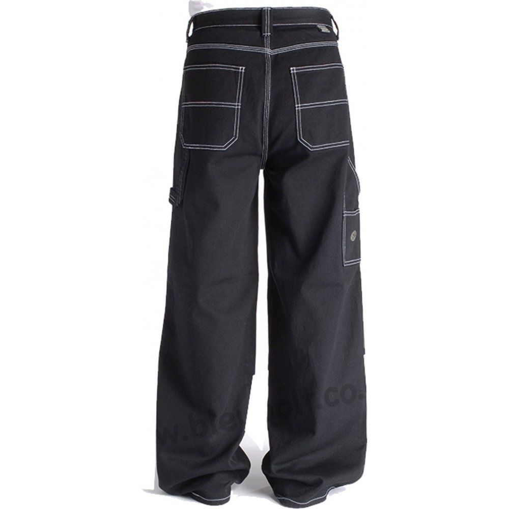 Bleu Bolt London Baggy 2275 24" Baggy Carpenter Jeans Black